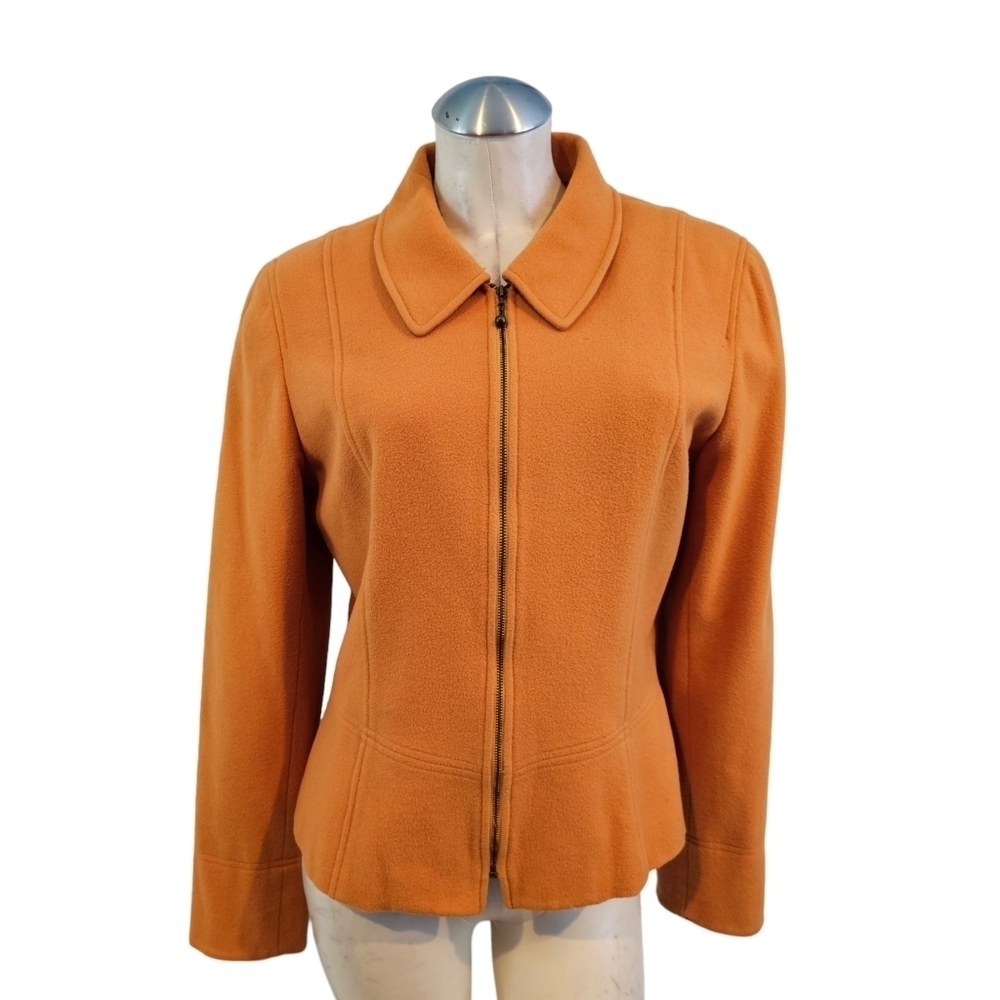 Dana B. and Karen Size 14 Wool Cashmere Mustard Goldfish Color